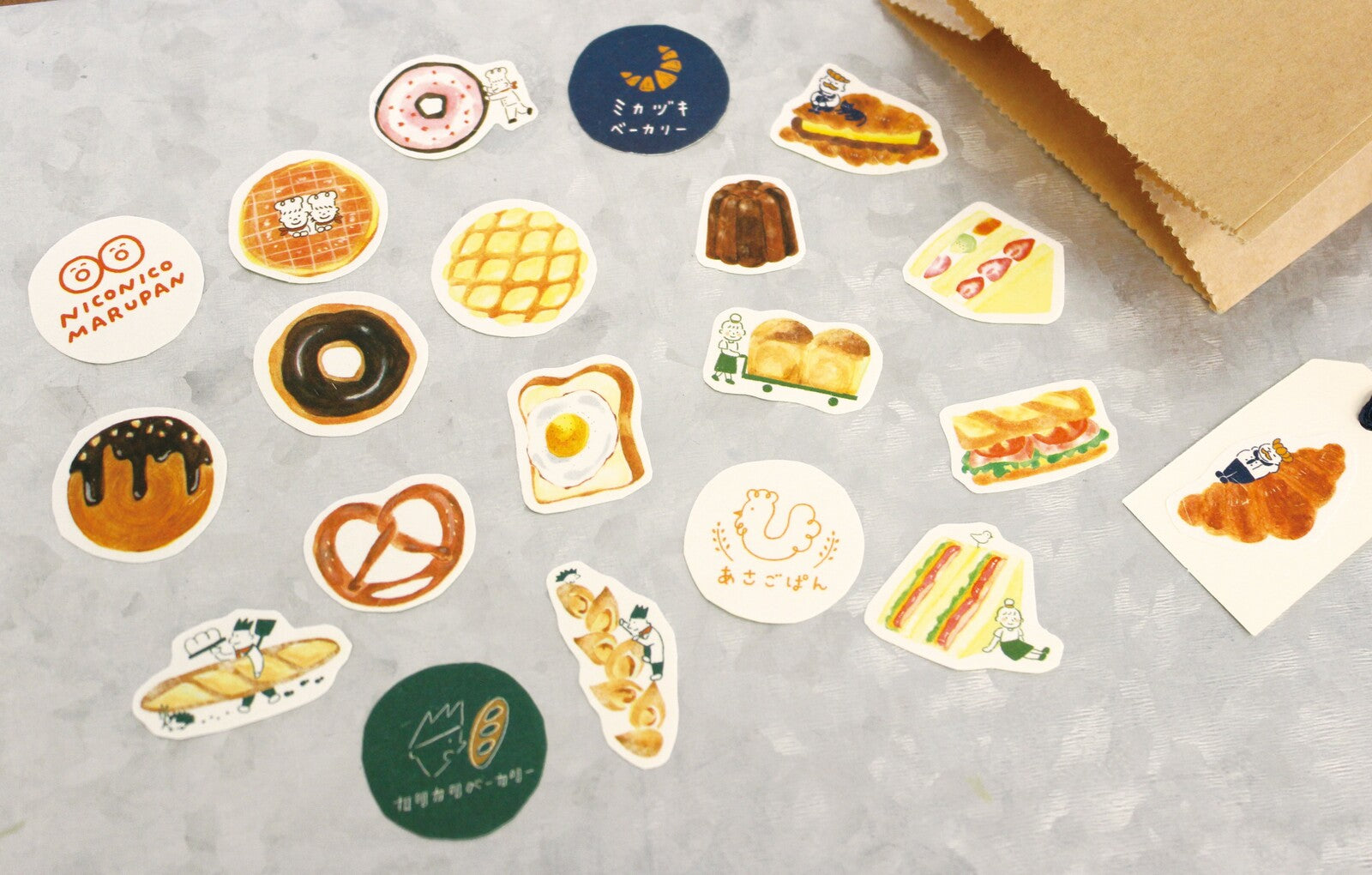 Washi Bakery and Baked Goods Stickers