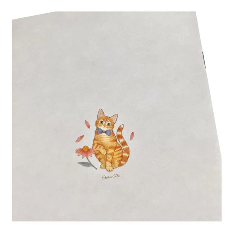 Ginger Cat and Munchkin Cat Notebooks by Mondo Clothes-pin Miki Takei A5 Notebook