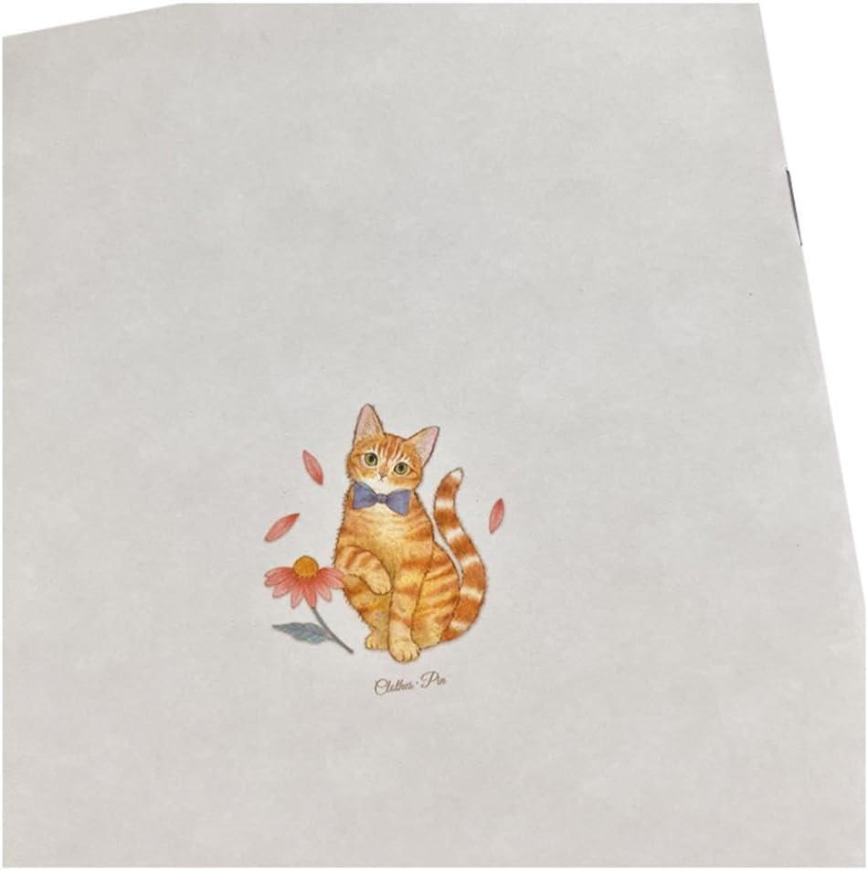 Ginger Cat and Munchkin Cat Notebooks by Mondo Clothes-pin Miki Takei A5 Notebook