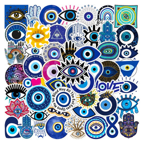 Mystical Evil Eye Talisman Sticker Collection - Greek Inspired Designs