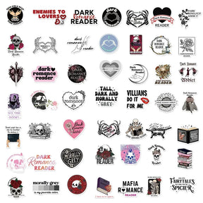 Vintage Dark Romance Reader Stickers