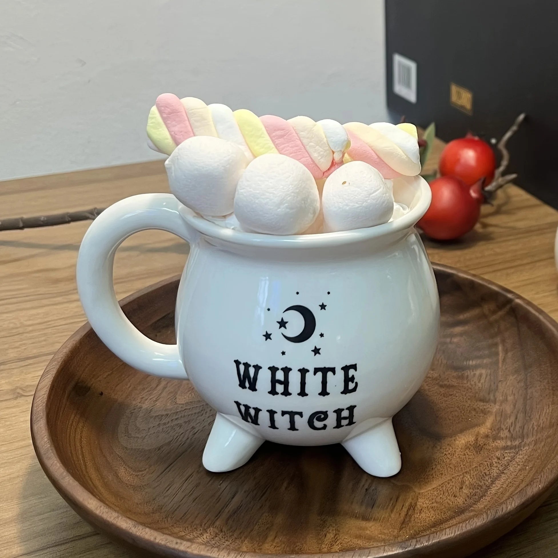 Witch's Brew White Ceramic Cauldron Mug