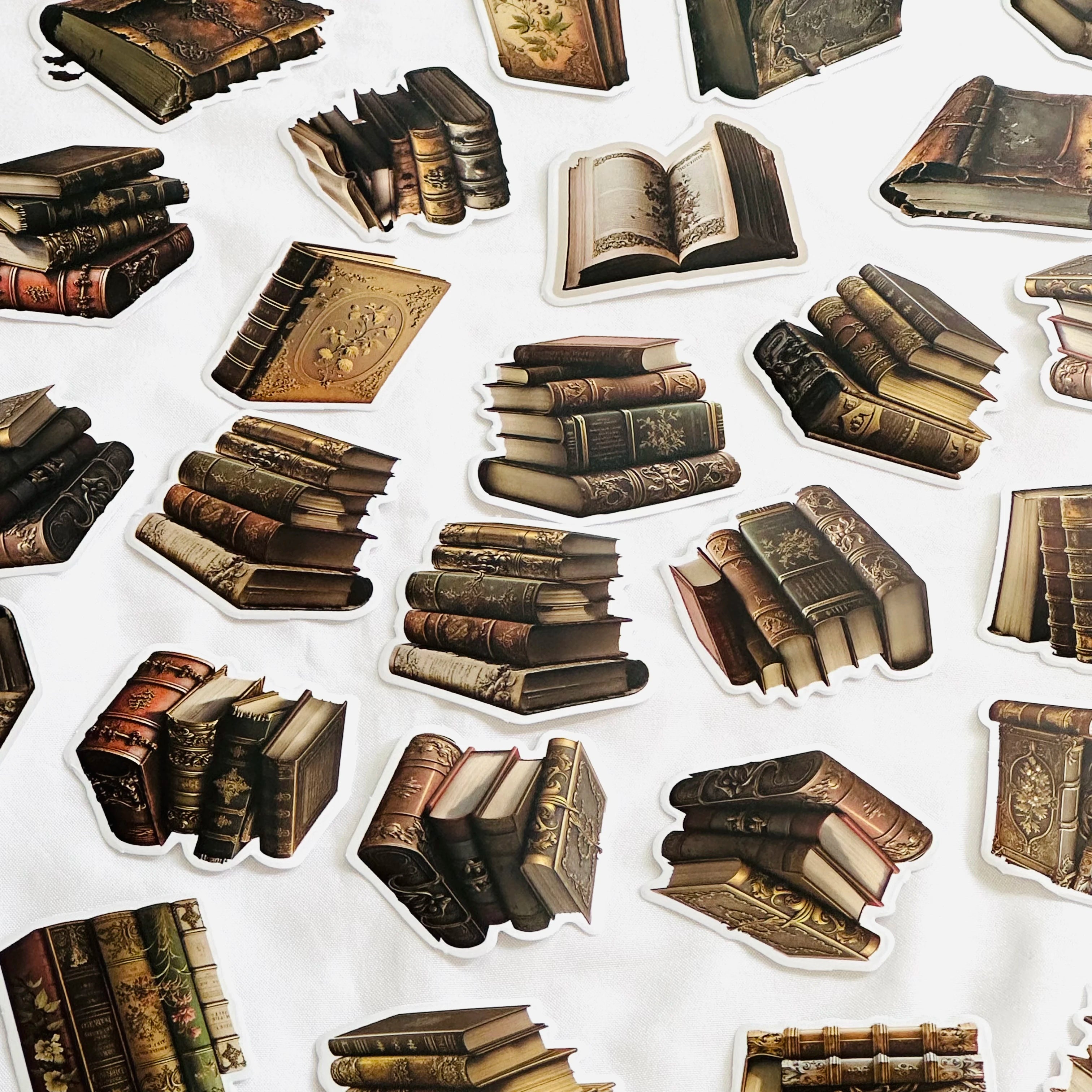 Vintage Book Stickers for Writers