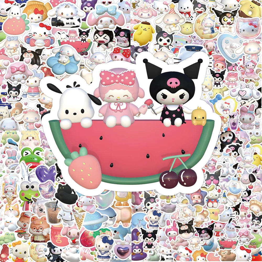 Sanrio Stickers with Kuromi- My Melody