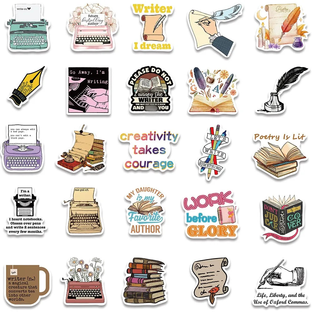 Bookish Stickers for Writers