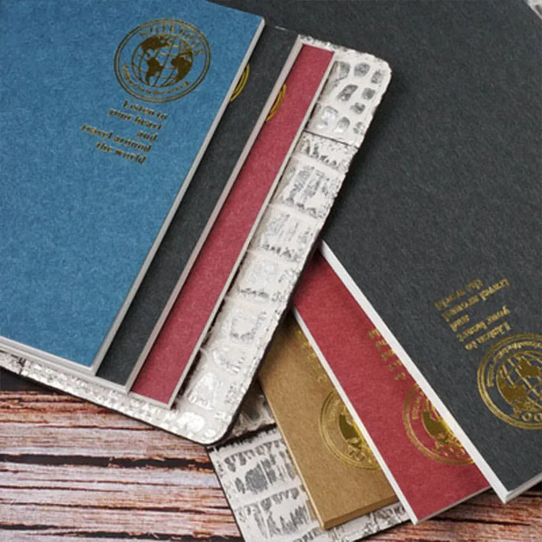 Retro Foil Gold Cover Travelers Notebook Refills