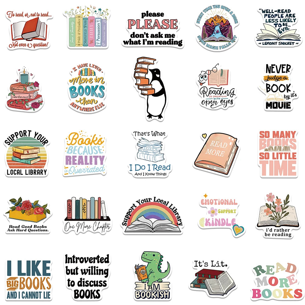 Cute Reading Stickers