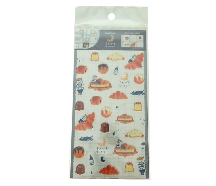 Japanese Bakery PANTOWN Series - Clear Sticker Sheet