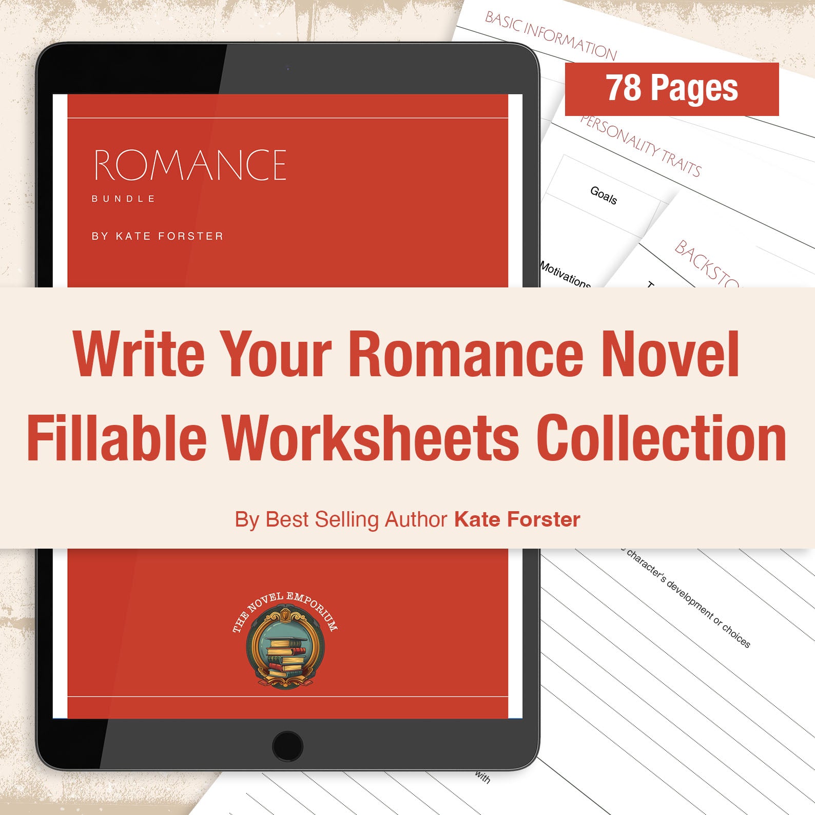 Romance Writers Worksheet Bundle