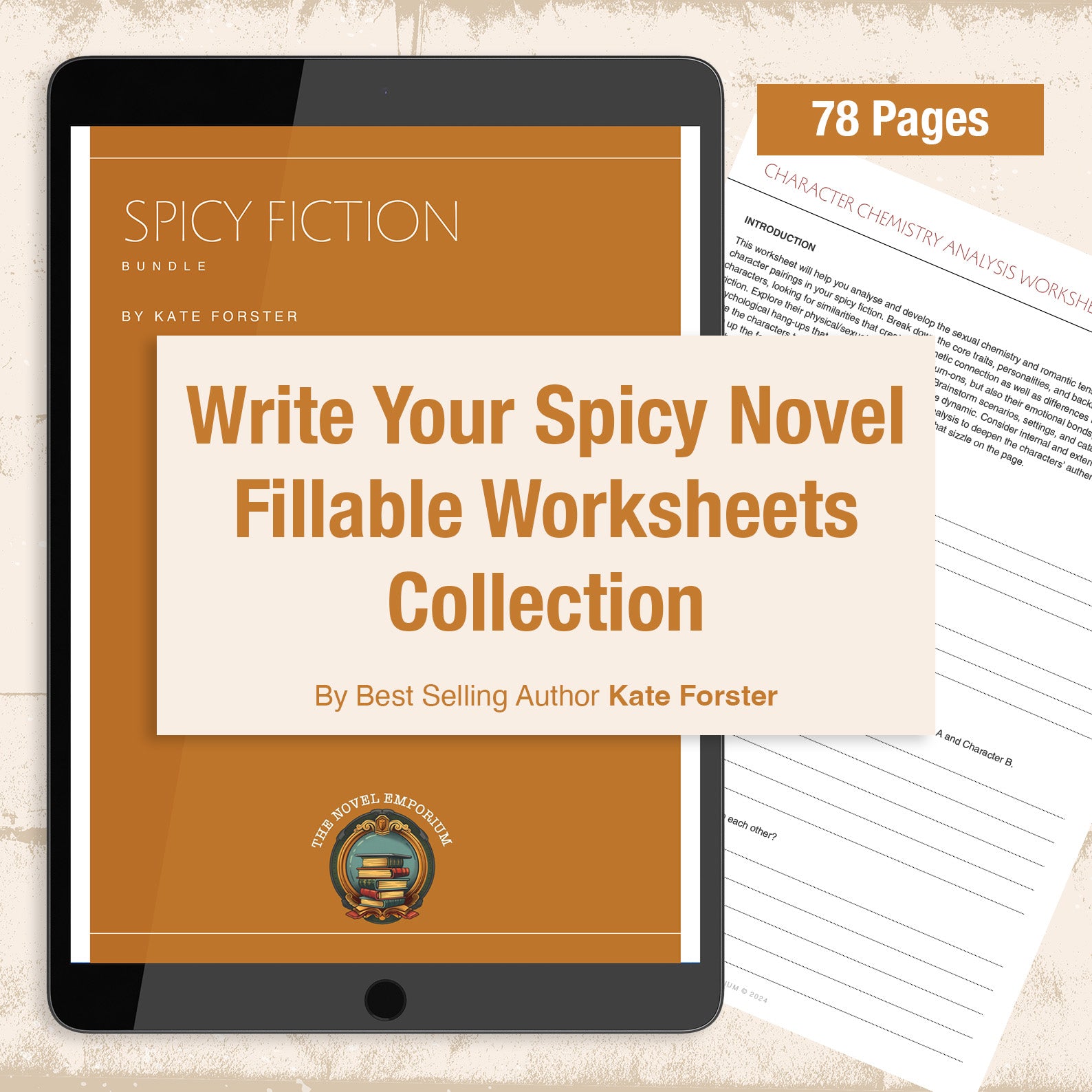 Write Your Spicy Novel Worksheet Collection